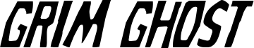 Grim Ghost Light Italic