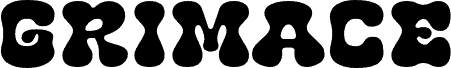Preview of the Grimace Regular font