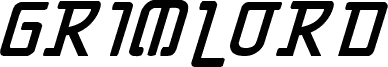 Grimlord Bold Italic