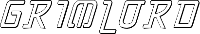 Grimlord Shadow Italic