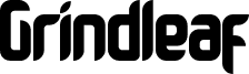Grindleaf font