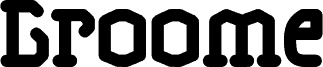 Groome шрифт