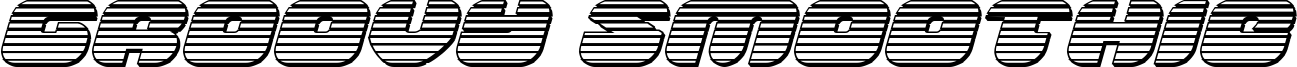 Podgląd czcionki Groovy Smoothie Chrome Italic