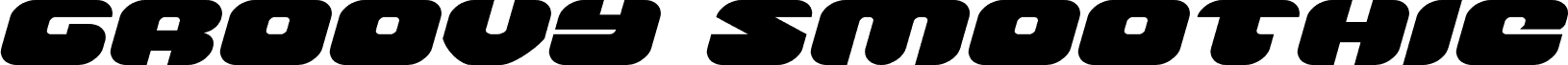 Podgląd czcionki Groovy Smoothie Expanded Italic