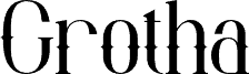 Grotha Regular czcionka