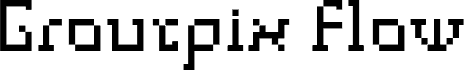 Preview of the Groutpix Flow Slab Serif font