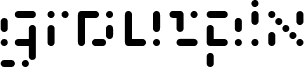 Preview of the groutpix rounded font