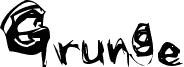 Preview of the Grunge Regular font