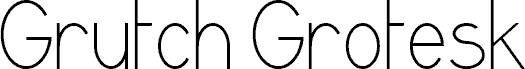 GrutchGrotesk Condensed Light