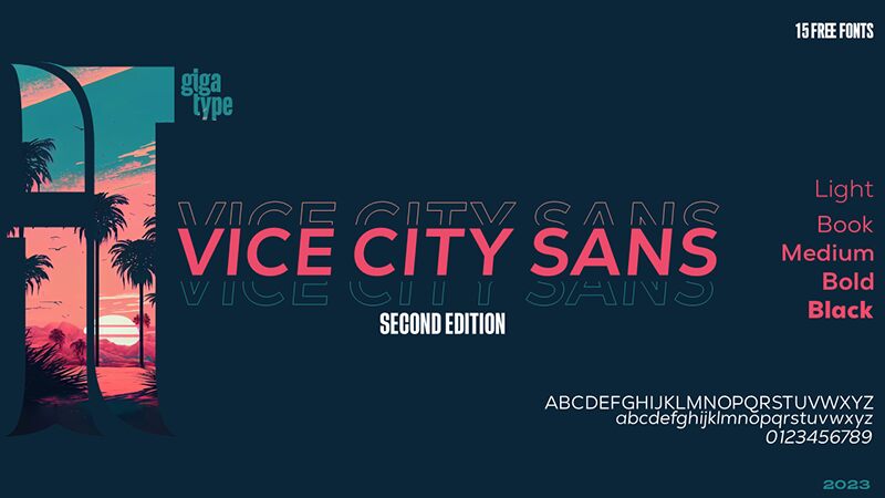 GT Vice City Sans Schriftart