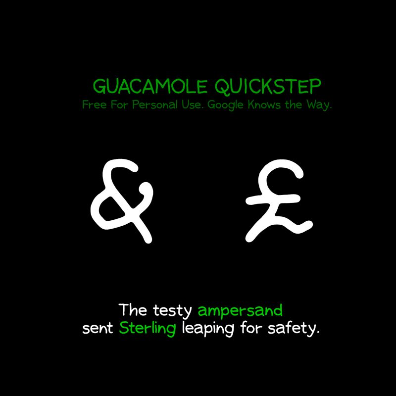 Guacamole Quickstep Druh písma