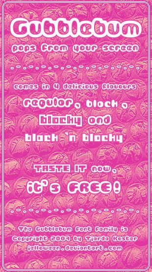 Gubblebum Czcionka