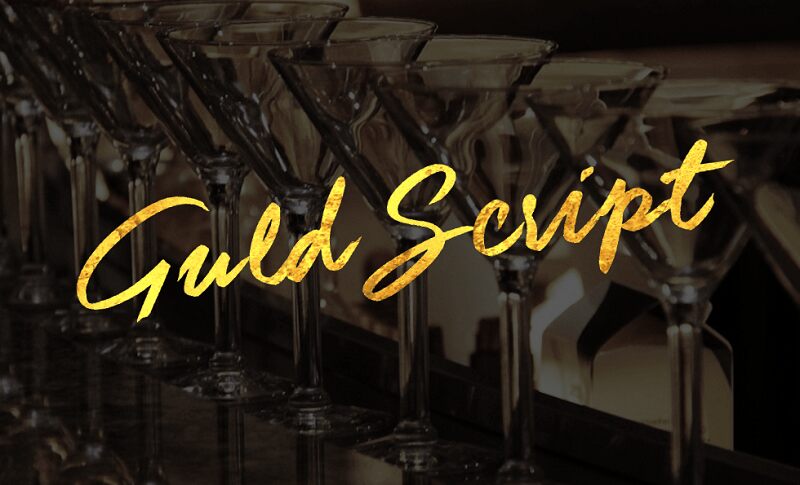 Guld Script Schriftart