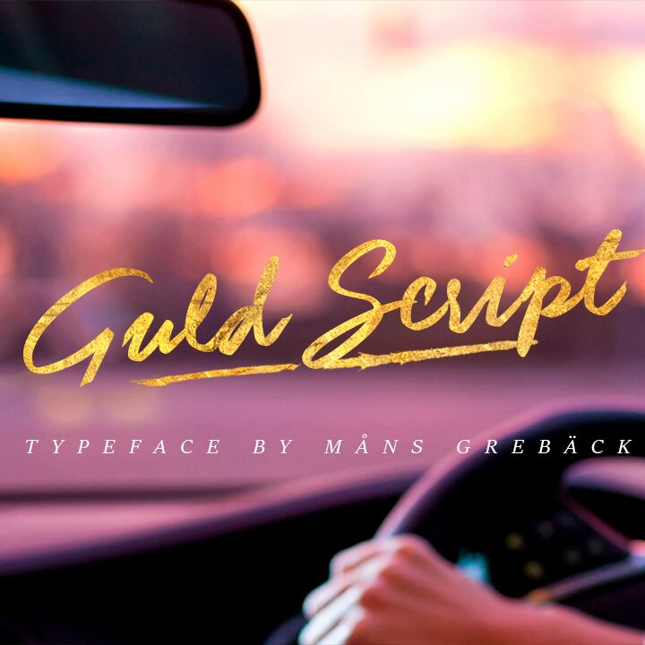 Guld Script Schriftart