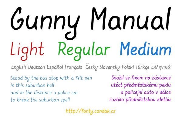 Gunny Manual Schriftart