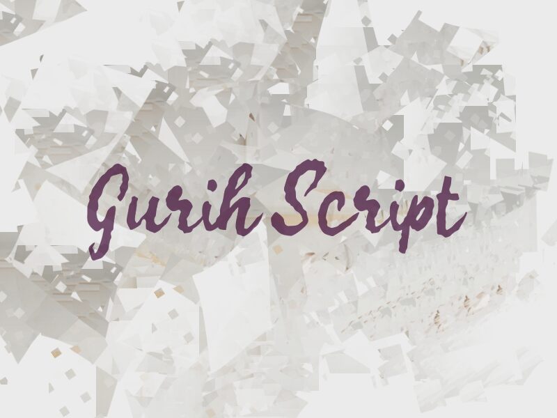 Gurih Script Carattere