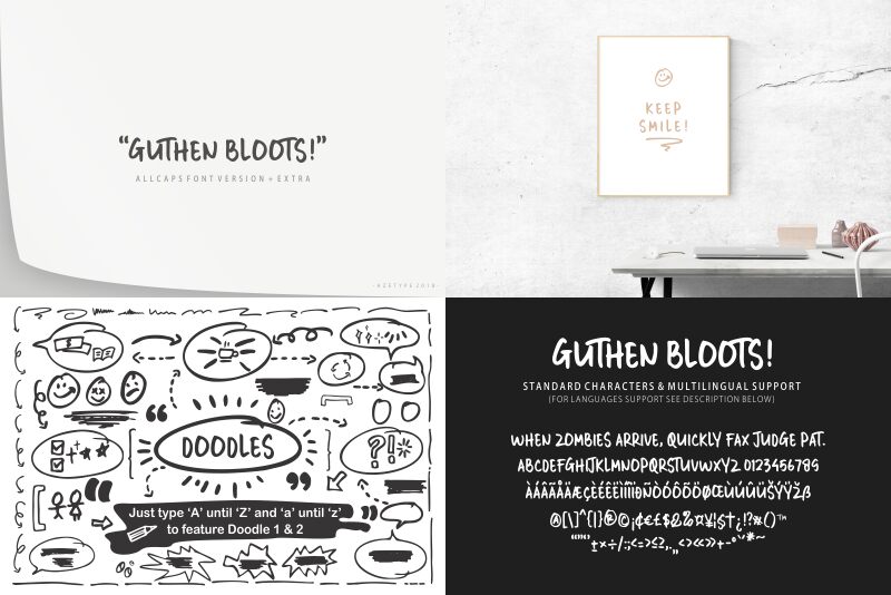 GUTHEN BLOOTS Carattere