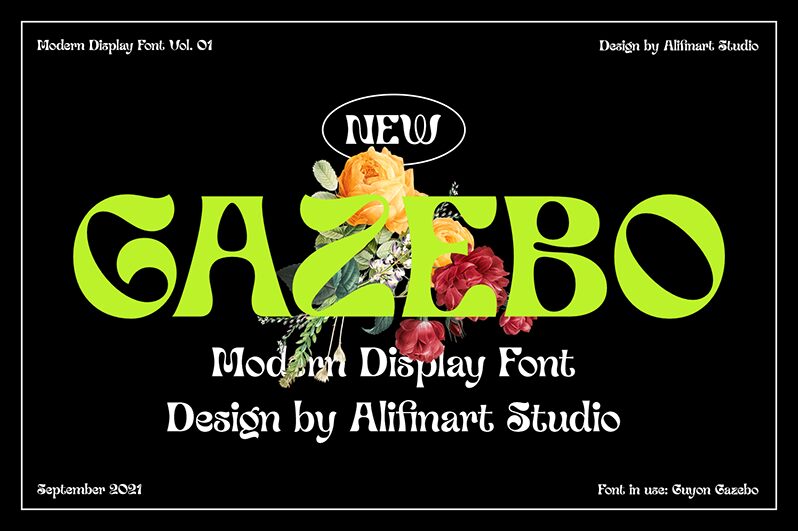 Guyon Gazebo Czcionka