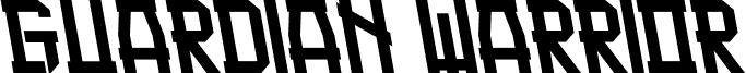 Podgląd czcionki Guardian Warrior Back Italic