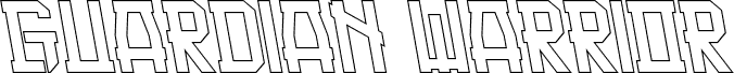 Podgląd czcionki Guardian Warrior Light Back Italic