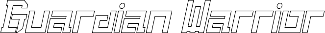 Podgląd czcionki Guardian Warrior Light Italic