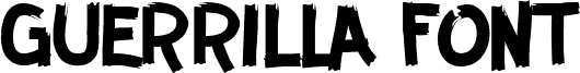 GUERRILLA FONT