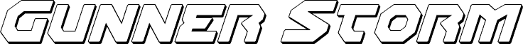 Gunner Storm 3D Italic
