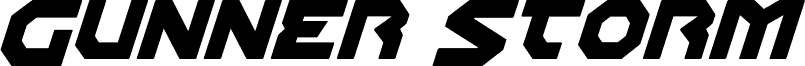 Gunner Storm Drop Italic