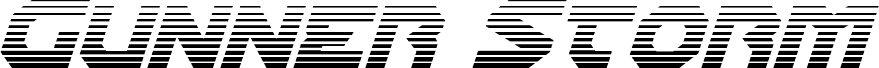 Gunner Storm Gradient Italic