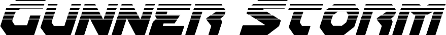 Gunner Storm Halftone Italic