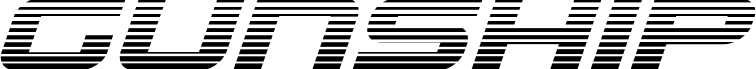 Gunship Gradient Italic