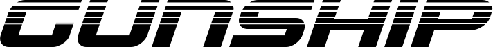 Gunship Halftone Italic