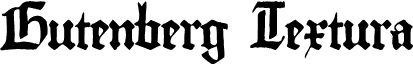 Podgląd czcionki Gutenberg Textura