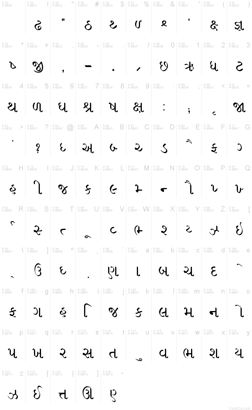 all gujarati font download zip file