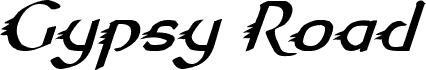 Náhled písma Gypsy Road Italic