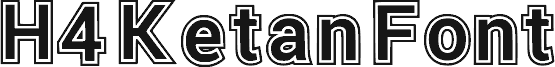 Podgląd czcionki H4 Ketan Font Regular