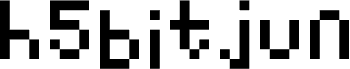 Preview of the H5Bitjun font