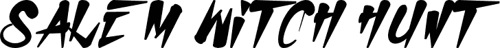 Anteprima del carattere H74 Salem Witch Hunt