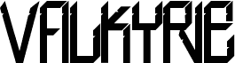 Preview of the H74 Valkyrie font