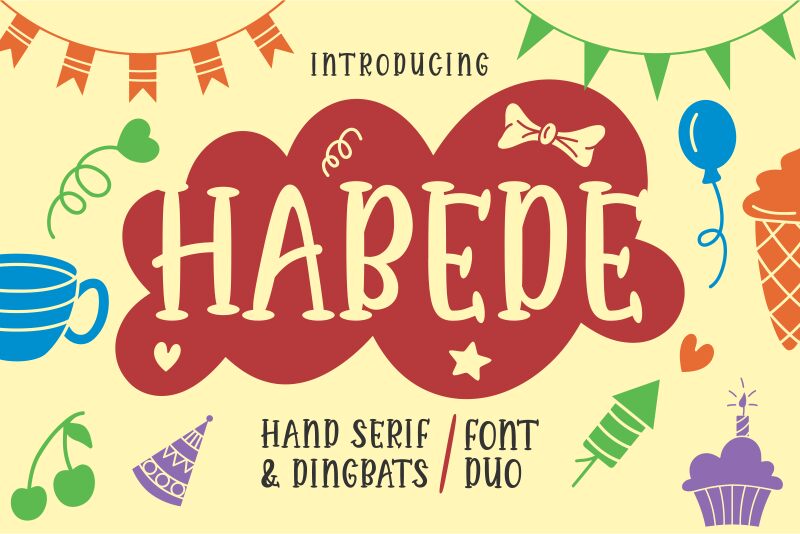 Habede Extra Doodles Schriftart