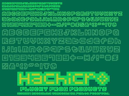 Hachicro Schriftart