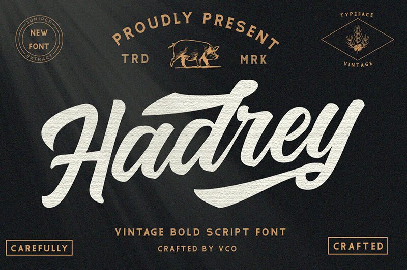 Hadrey Schriftart