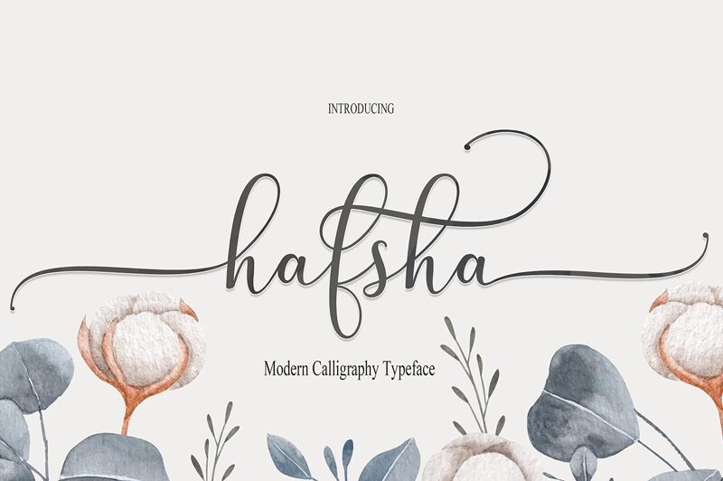 hafsha Schriftart