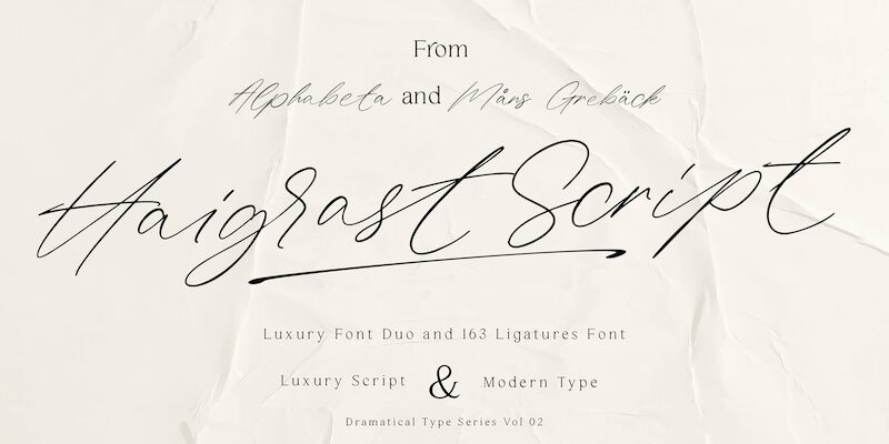 Haigrast Script Schriftart