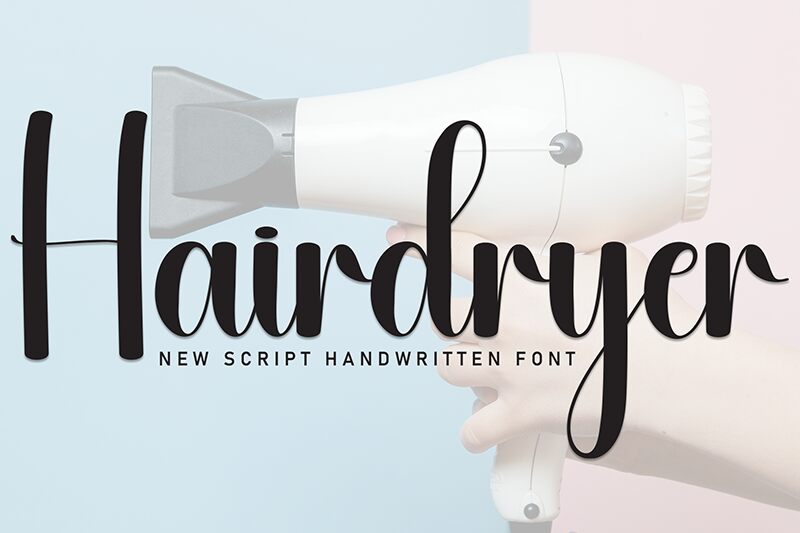 Hairdryer Czcionka
