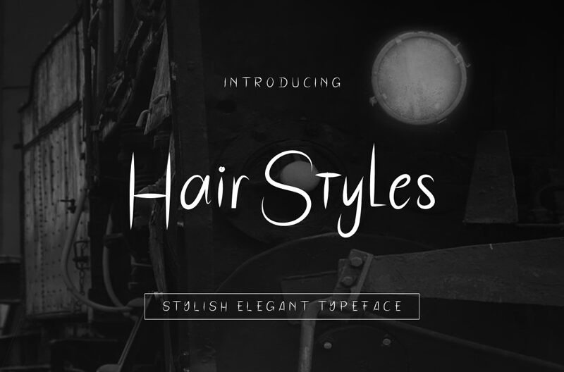 HairStyles Schriftart