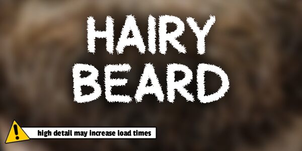 Hairy Beard Schriftart