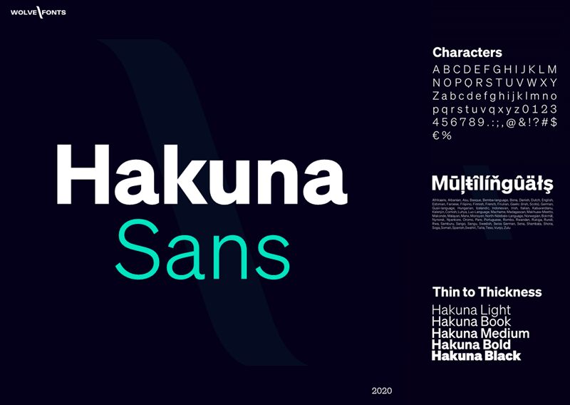 Hakuna Sans Czcionka