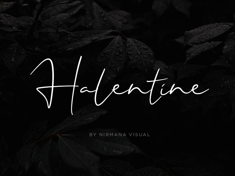 Halentine Schriftart