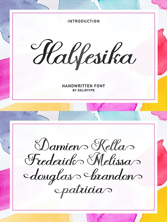 Halfesika Script Czcionka